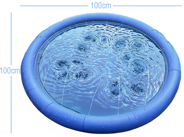 Mata zraszająca, chłodząca dla zwierząt, fontanna ogrodowa dla psów FELIX 100 cm