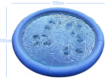 Mata zraszająca, chłodząca dla zwierząt, fontanna ogrodowa dla psów FELIX 100 cm