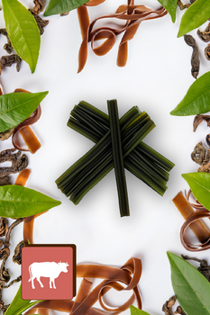 Przekąska stomatologiczna dla psów - wołowina z algami i ekstraktem z zielonej herbaty (7 sticków)