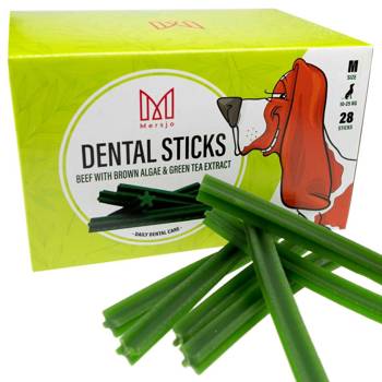 Przekąska stomatologiczna dla psów Dental Sticks M (10-25kg) 28 szt.